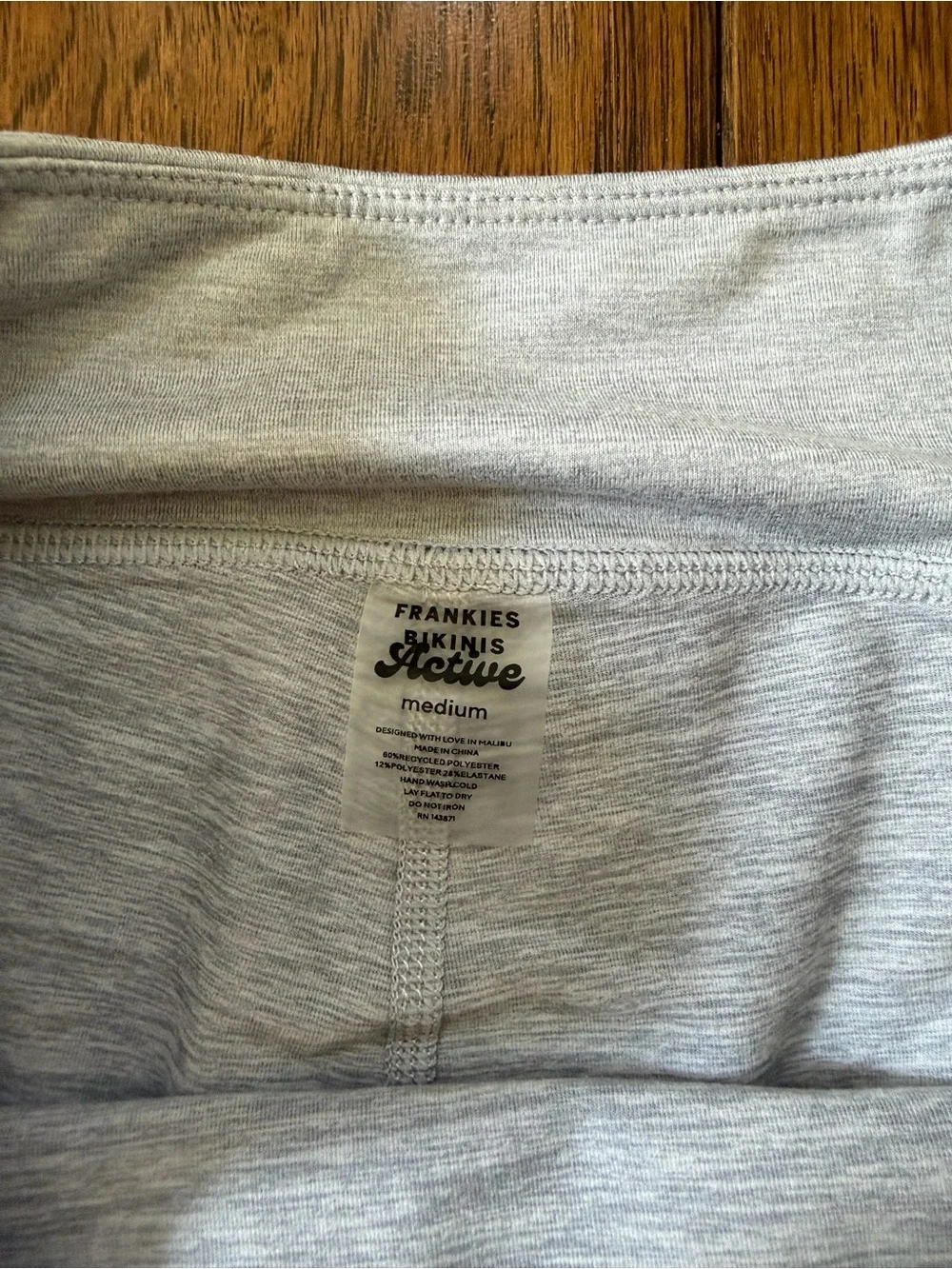 Frankie's Bikinis Light Gray Athletic Skort Set